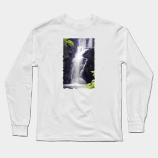 Scottish Waterfall, Langbank, Scotland Long Sleeve T-Shirt